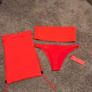 Brand new triangl bathing suit: TWINNIE - RAZZ